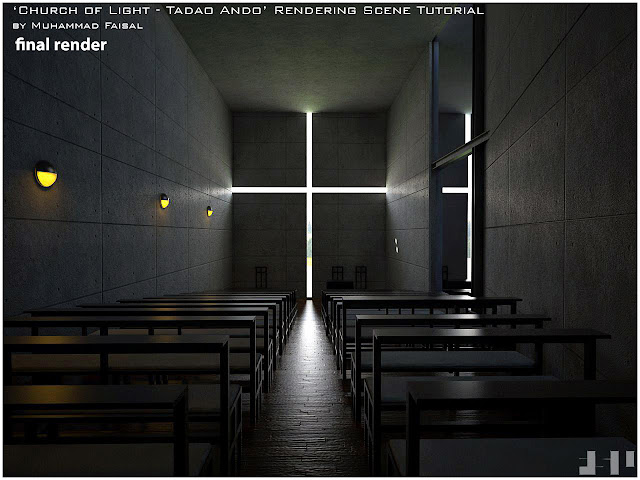 tutorial vray for sketchup Tadao Ando Church of calorie-free TUTORIAL V-RAY FOR SKETCHUP INTERIOR 'Church of Light ' - Tadao Ando'