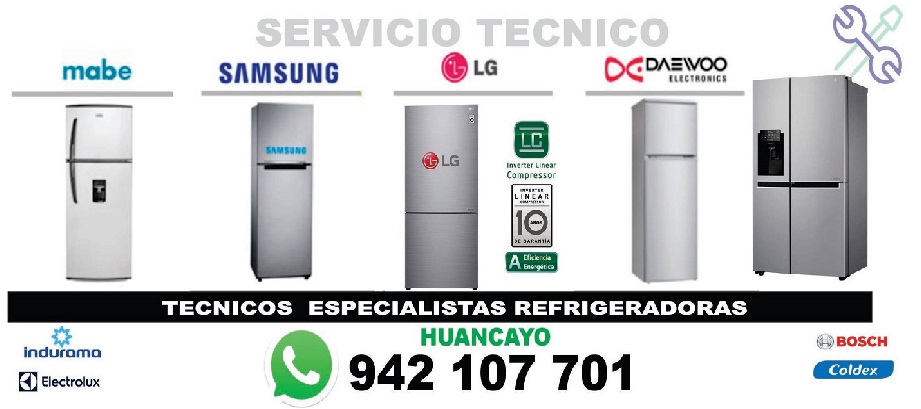 reparación refrigeradora lavadora domicilio 922 812 393 Huancayo 