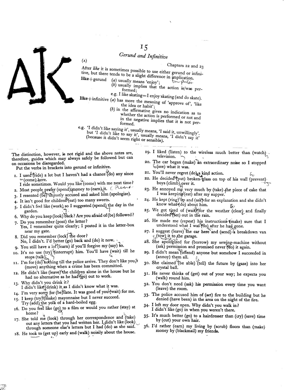 SOAL /LATIHAN GRAMMAR BAHASA INGGRIS 34. GERUND ANS SOAL /LATIHAN GRAMMAR BAHASA INGGRIS 34. GERUND ANS