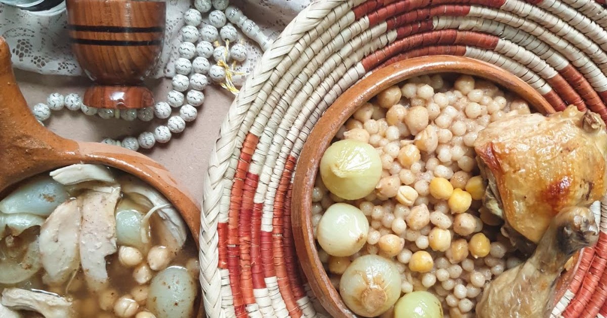 Lebanese couscous (Mograbieh) LEBANESE RECIPES