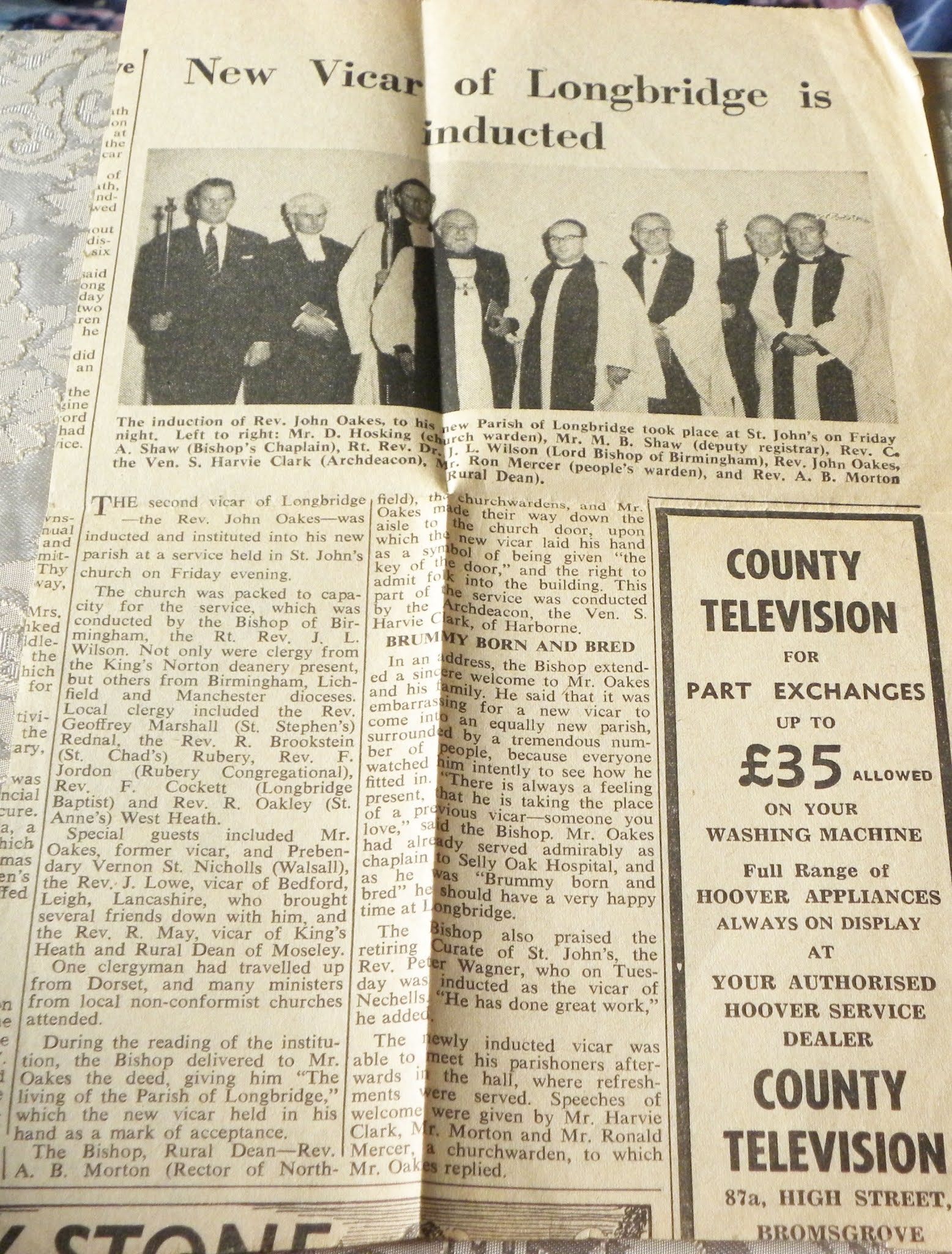 Jewel Vintage Vibes Local Family History Longbridge Parish Church