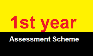 1st year Assessment schemes
