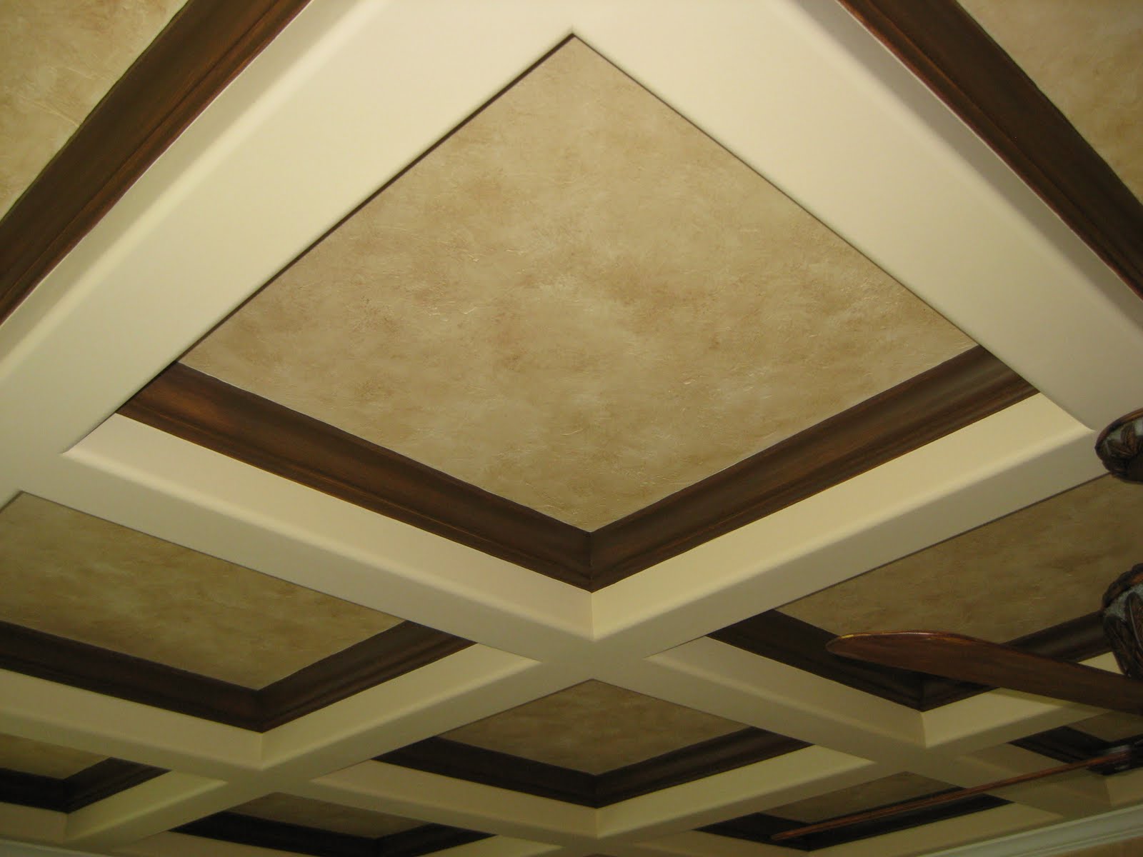 Array of color inc: Coffered Ceiling Faux Painted