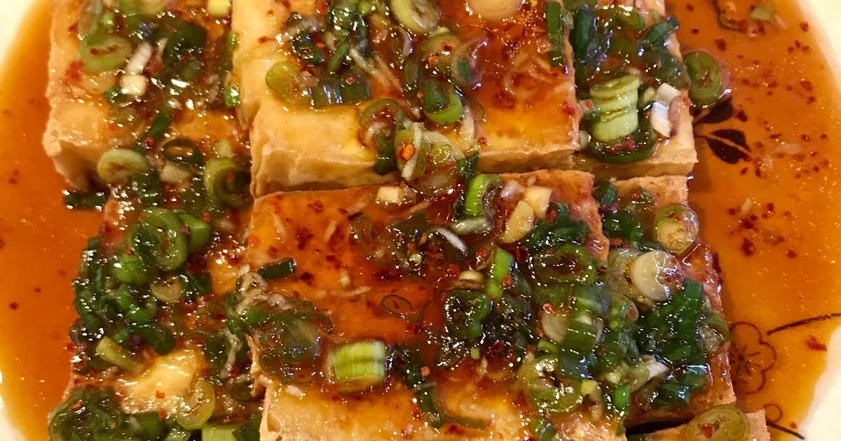 Once upon a cook Korean Braised Tofu with Chilli Soy Sauce