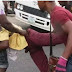 Photos: LASTMA Official Beaten Mercilessly By Some Tricycle Riders In Lagos