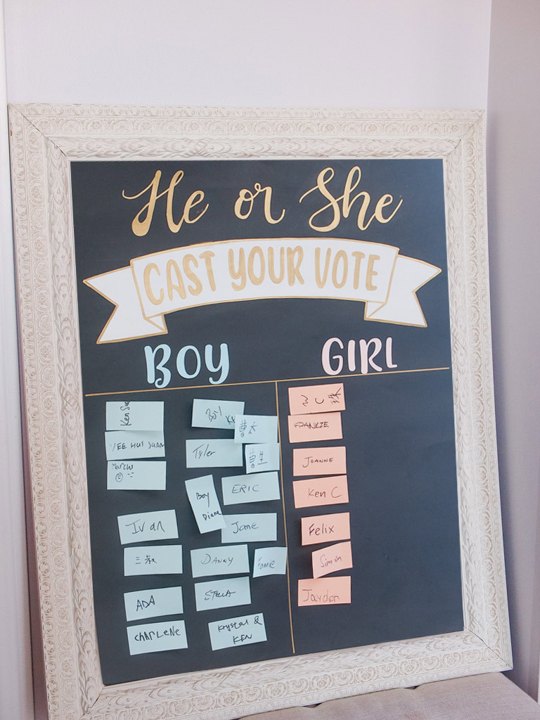 Our Baby Gender Reveal Party! (DIY Party Decor) - Ting and Things