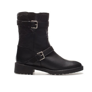 black zara quilted flat ankle