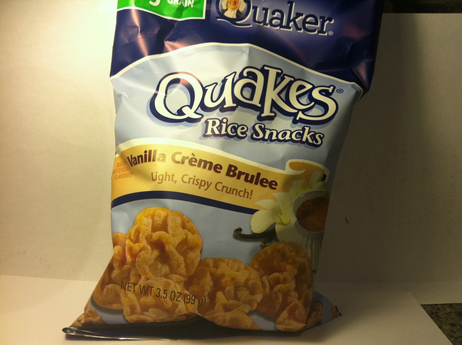 Crazy Food Dude: Review: Quaker Popped Vanilla Creme Brulee Rice Snacks