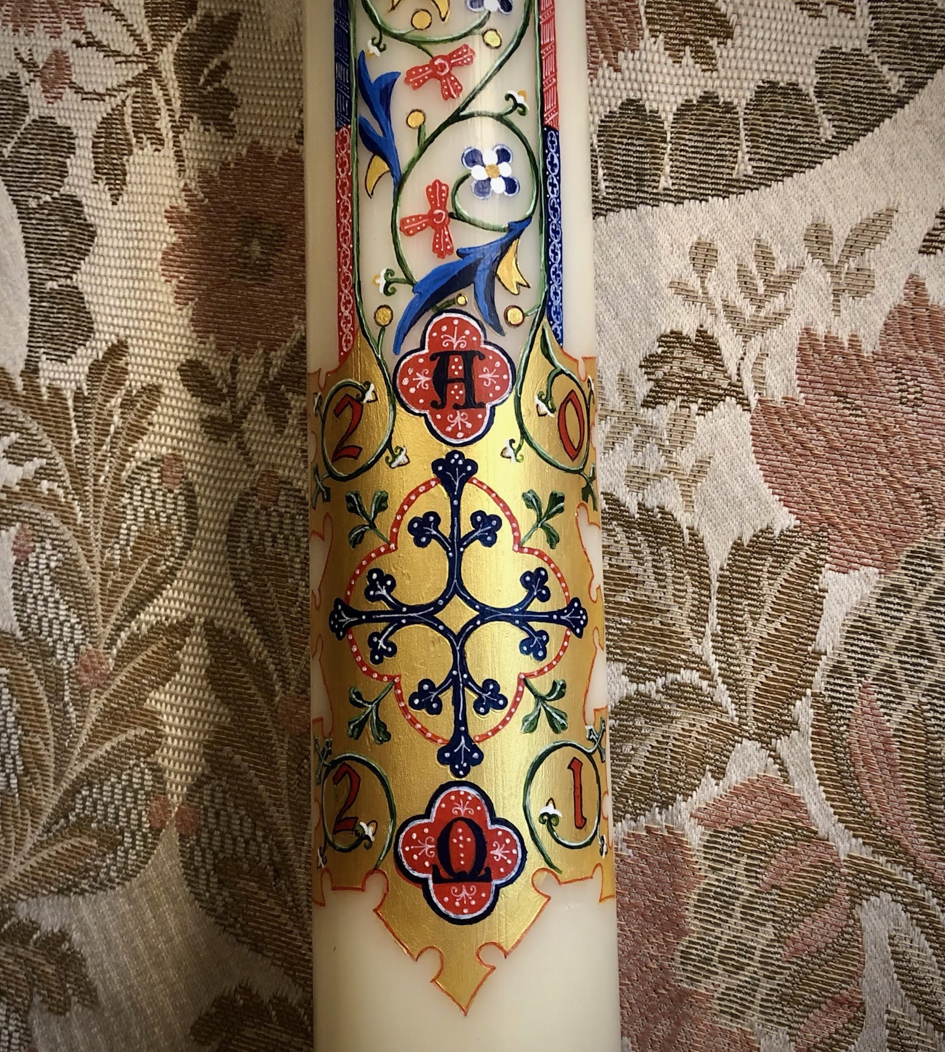 New Liturgical Movement Handpainted Paschal Candles Available for