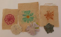 lino paint paper inktense using brush left