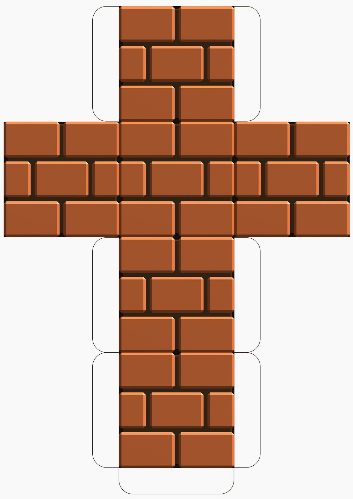 mario brick block template