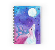  Moon gazing stag notebook
