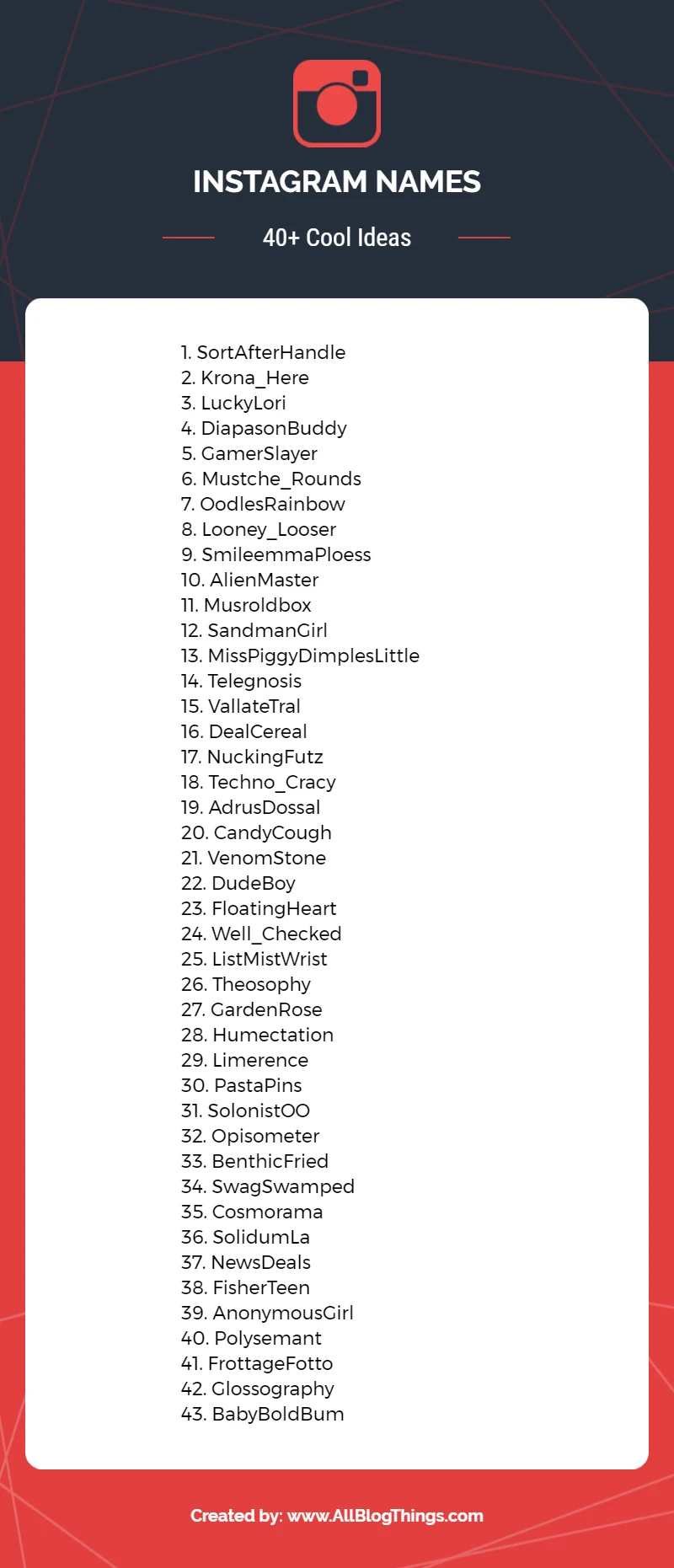 40+ Cool Instagram Names That Aren't Taken [instagram]