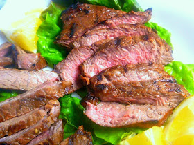 Melt-in-your-mouth, tender grilled sirloin steak, cooked to perfection, and then doused with a garlic herb vinaigrette.  This makes for one amazing summer entree! - Slice of Southern
