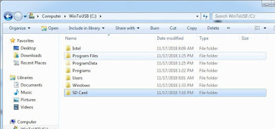 Create Folder for sd card Create Folder for sd card