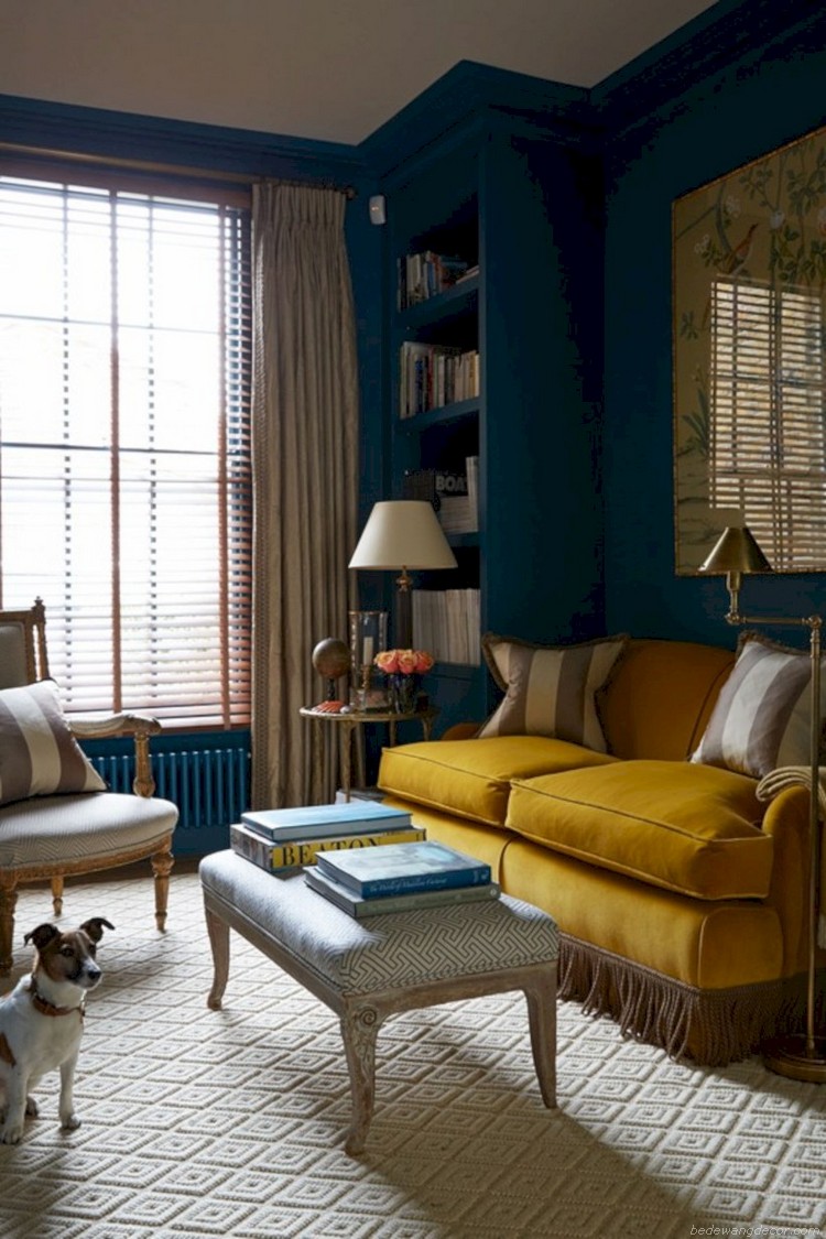 40+ Yellow Accent Living Rooms Inspiration Ideas