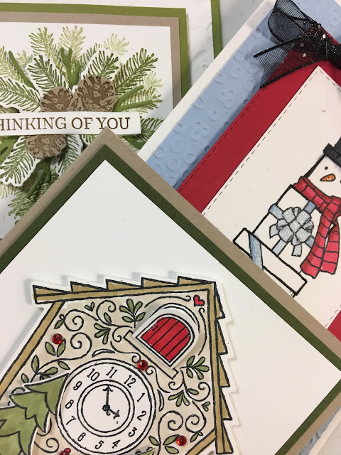 Stampin' Up!, www.stampingwithsusan.com, Christmas in July, Lots of Cheer, Winter Words, Cuckoo For You