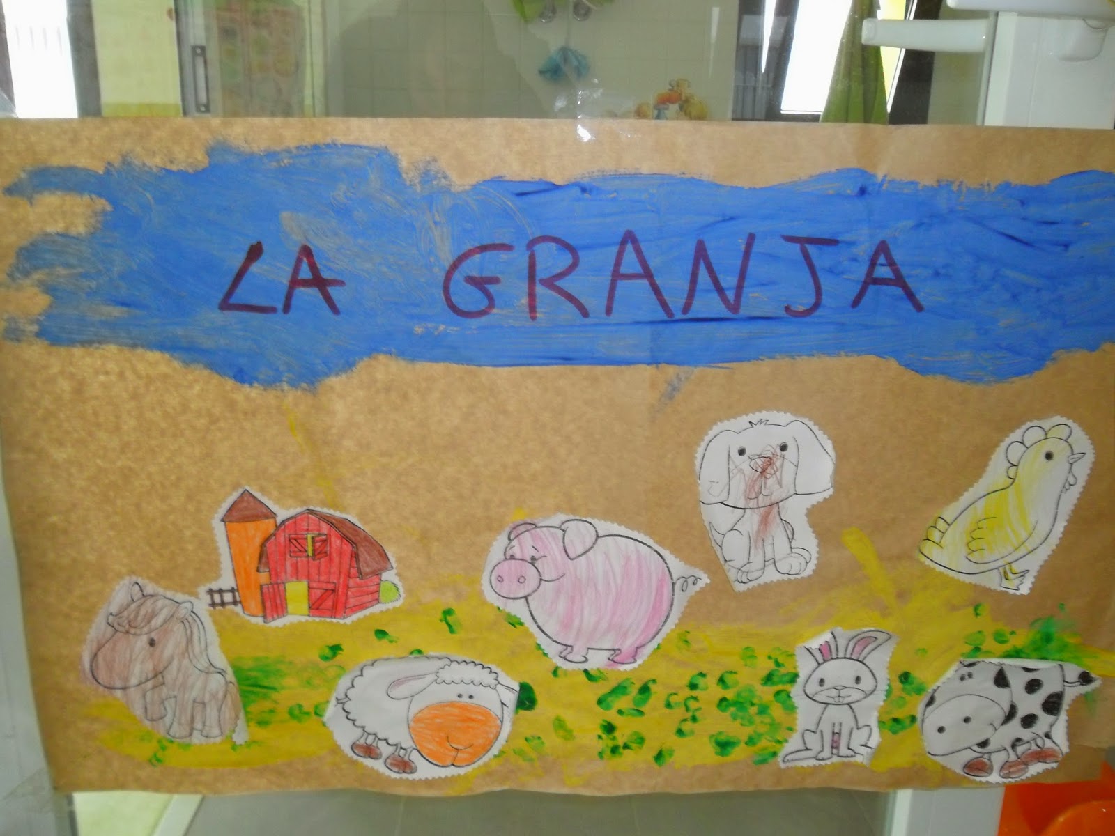 Materiales para Educación Infantil MURAL ANIMALES DE LA GRANJA