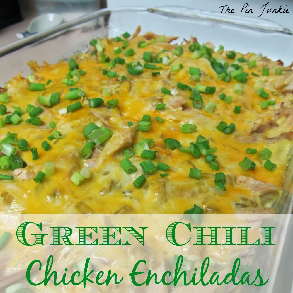 Green Chile Chicken Enchilada Casserole