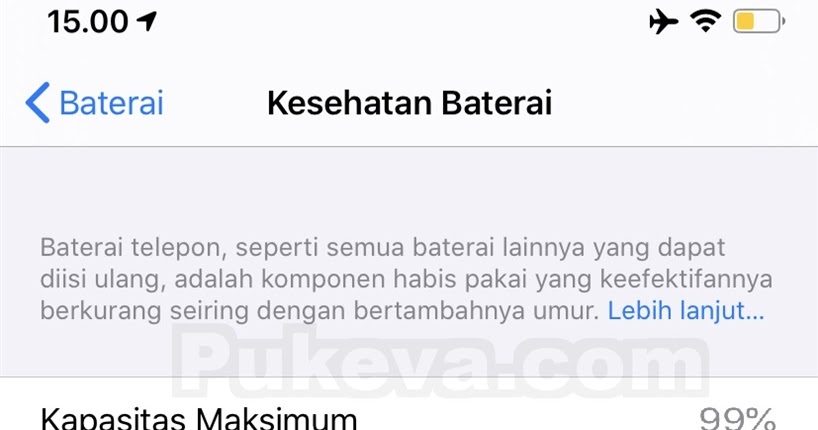 Kesehatan Baterai Iphone Turun Ke 99 Tak Perlu Khawatir Pukeva