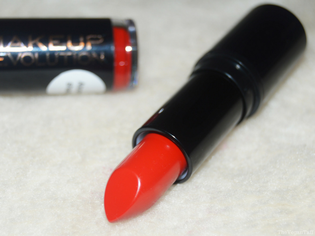 Makeup Revolution Lipstick in Atomic | | The Vegan Taff