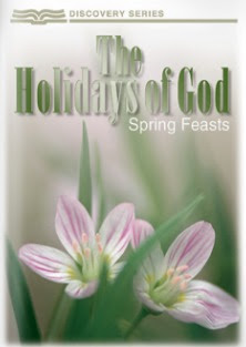 Holidays of God Spring Feasts booklet Shows a picture of a mauve spring flower with a uellow center