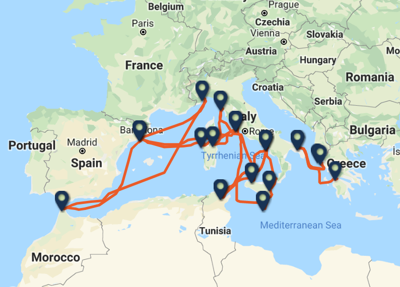 Ferry Tracker GRIMALDI LINES Ferry Tracker