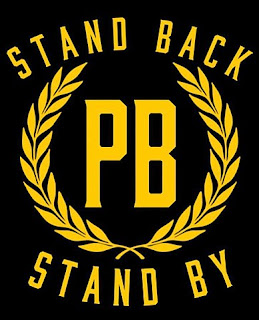 Logo reads, "PB / STAND BACK / STAND BY"