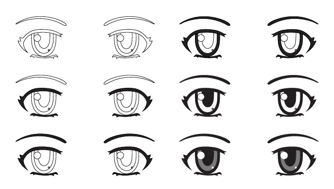 Cara Membuat Sketsa Mata Anime - IMAGESEE