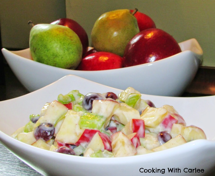 Cooking With Carlee Apple Salad with Honey Yogurt Dressing