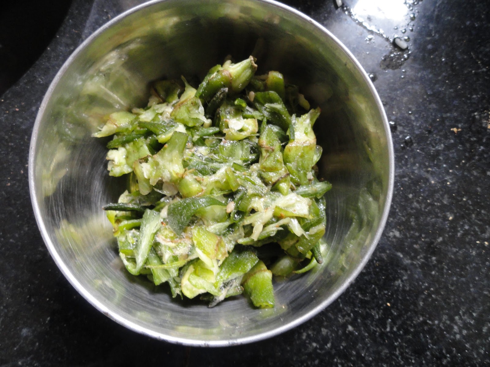 Bindi Groundnut Fry(Made with left over edges)