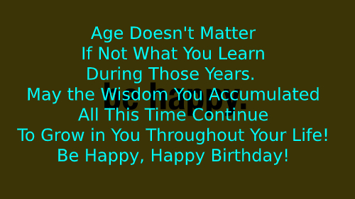 Be Happy Birthday Wishes