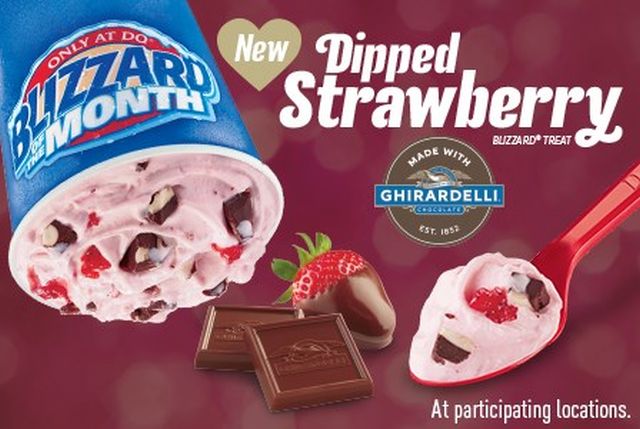 Dairy Queen Blends New Dipped Strawberry Blizzard | Brand ...
