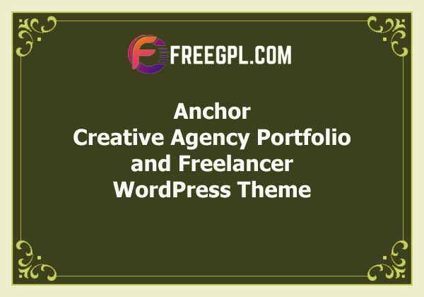 Anchor | Creative Agency Portfolio and Freelancer WordPress Theme Free Download