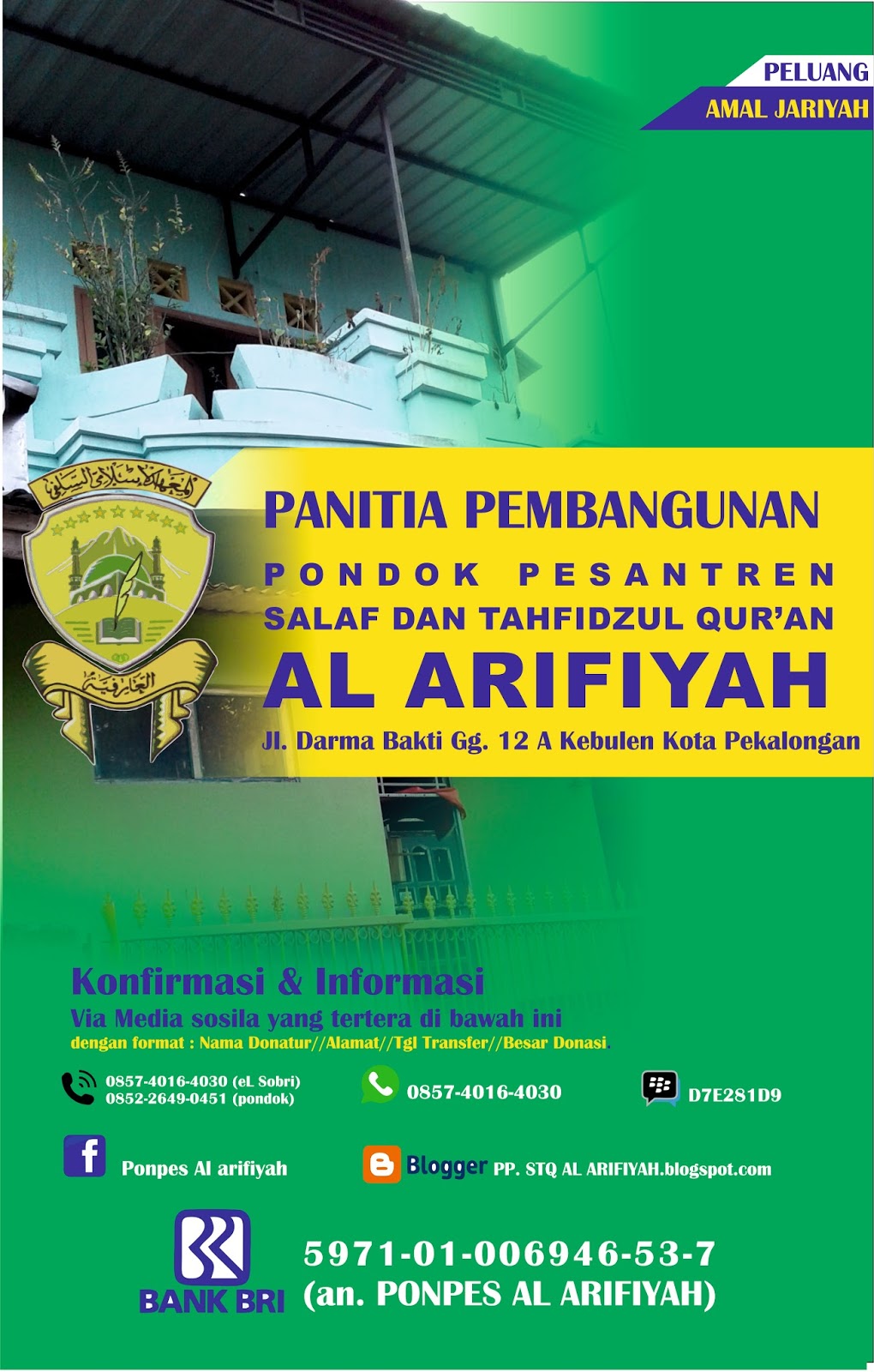 Proposal Pembangunan Asrama Ponpes Al Arifiyah