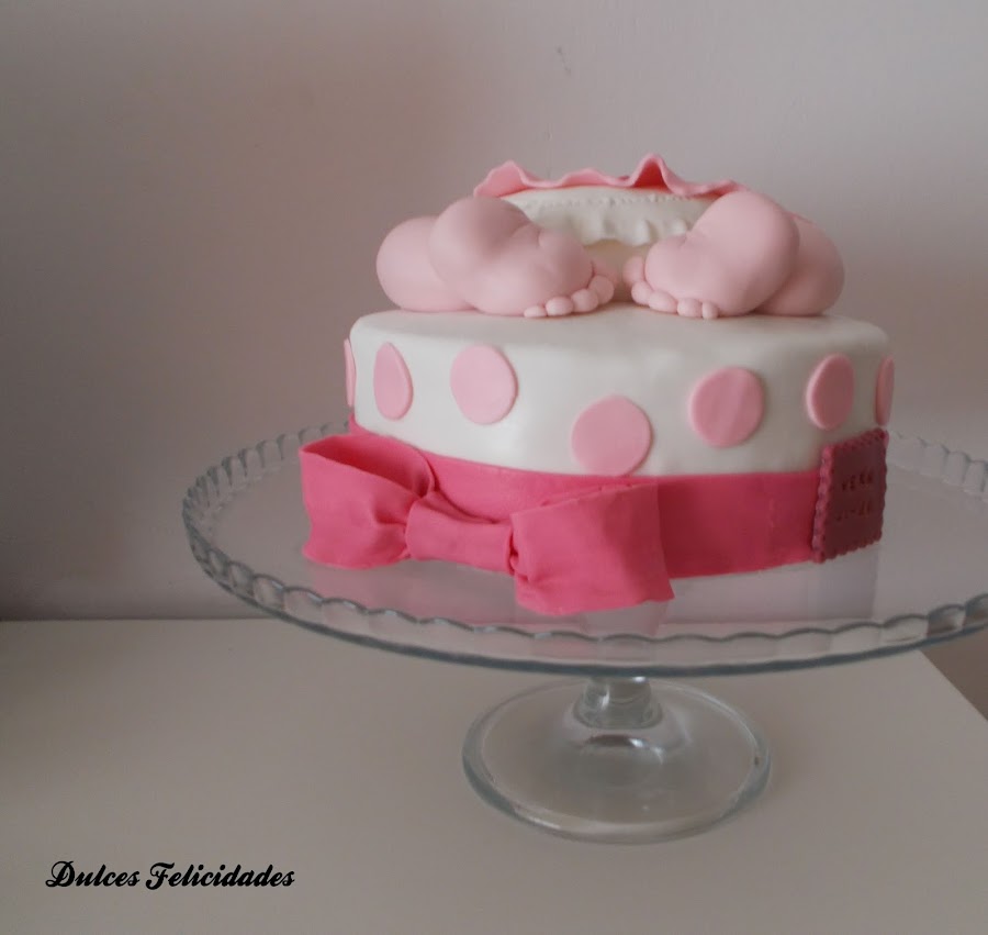 Tarta bautizo fondant