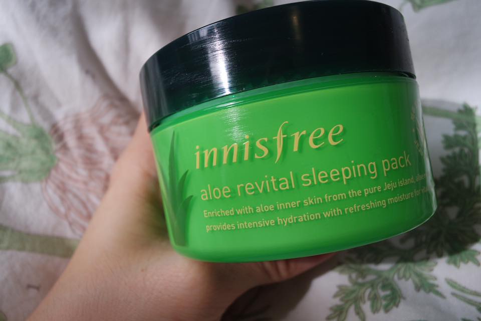 [Skin Care] Innisfree aloe revital sleeping pack review Sana サナ 紗南 の