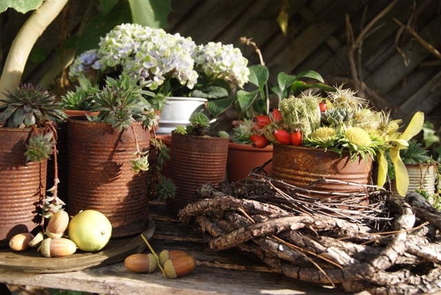 Filz Und Garten Gartenblog Diy Dekoration Fur Den Gartentisch Im September