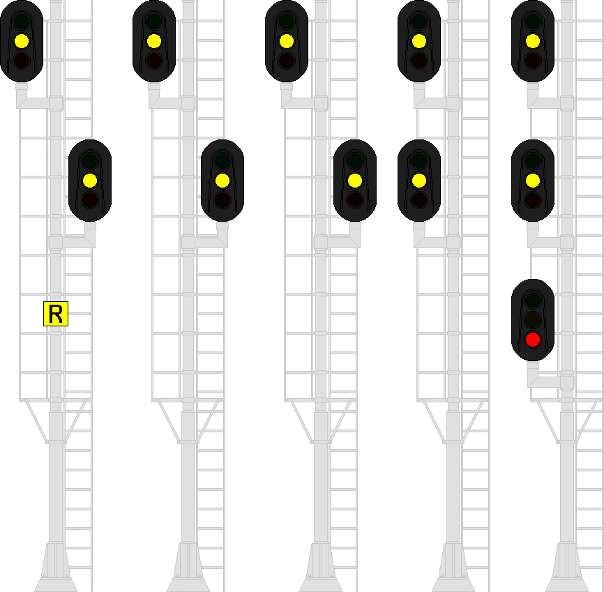 Track Signals Yellow over Yellow signal call out
