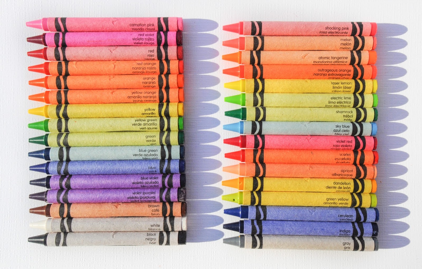 24 Crayola Crayon Colors