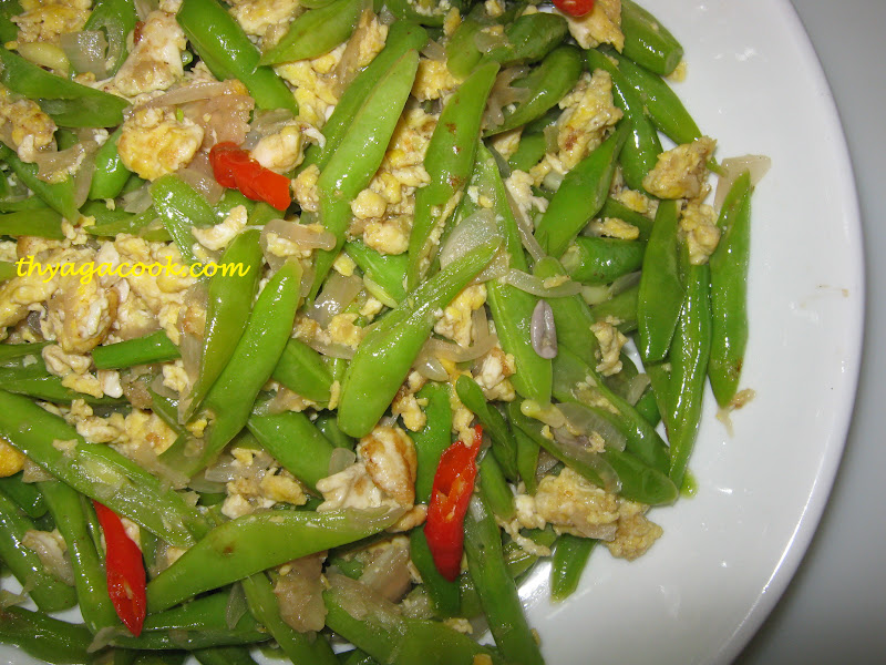 KARI LEAFS Malaysian flavour's FRENCH BEANS WITH EGGS
