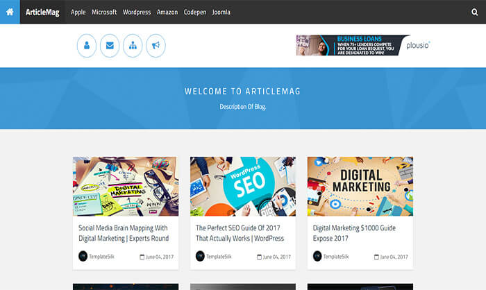 ArticleMag Blogger Template