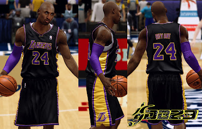 NBA 2K13 LA Lakers Black Alternate Jersey Mod