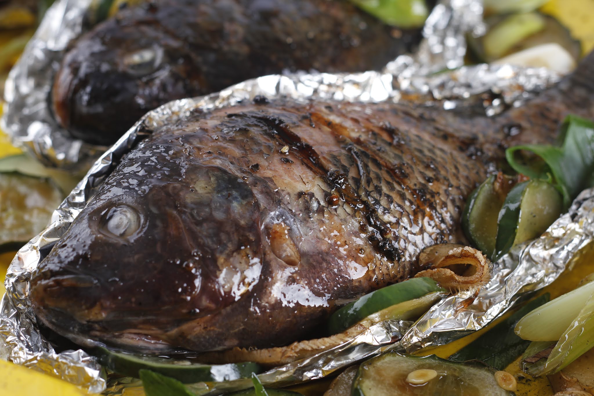 Char Siu Style Foil Wrapped Tilapia