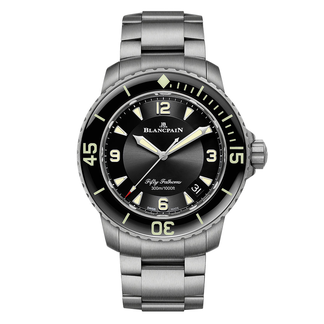 blancpain fifty fathoms 5015 titanium