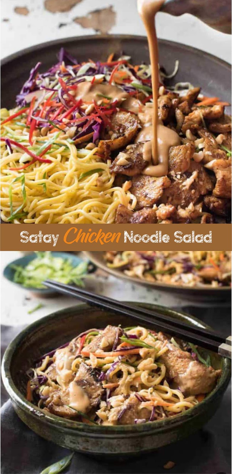Satay Chicken Noodle Salad Extra Ordinary Food