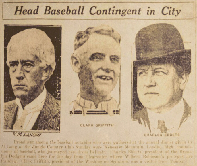 The Jungle Country Club History Project Savior of Baseball ‒ Judge