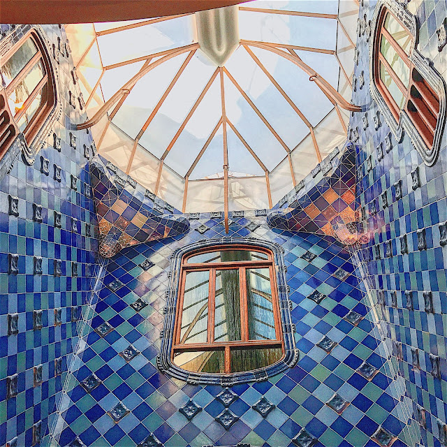 casa battlò barcellona tetto interno