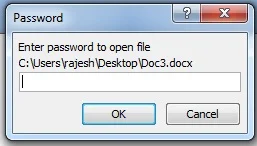 How to protect Ms Word file with password