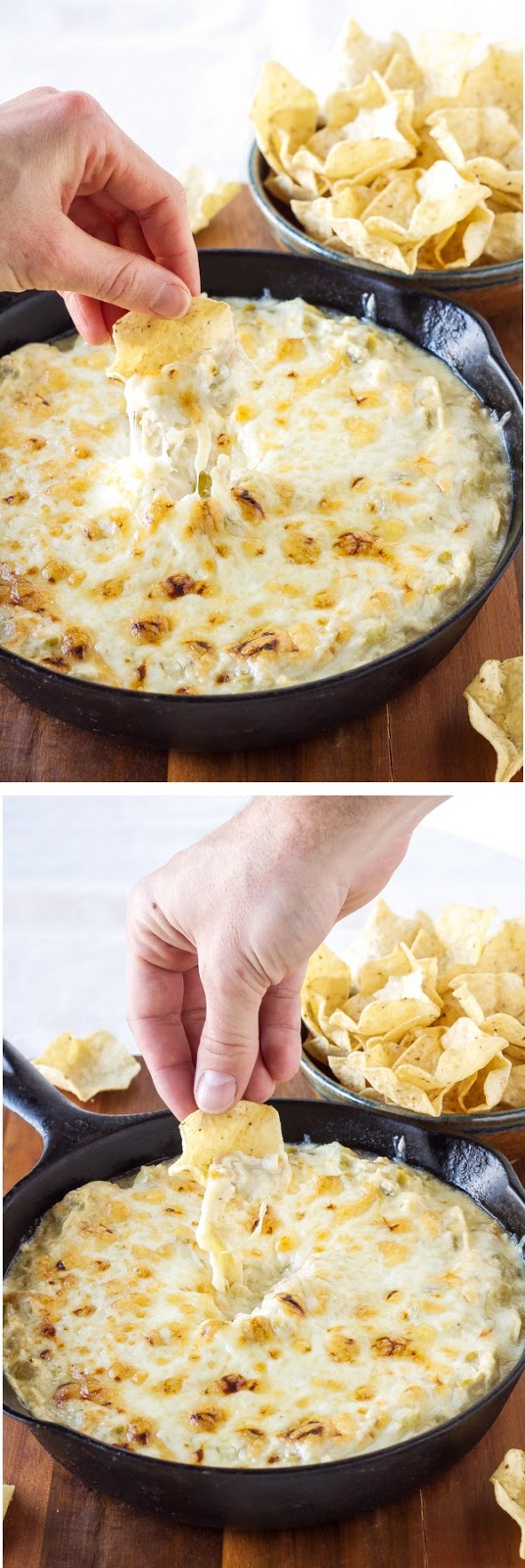 SKINNY GREEN CHILE CHICKEN ENCHILADA DIP Food drink